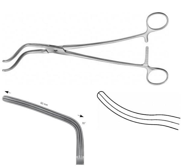 ДЕ’БЕКІ АТРАВМАТ. АОРТ. ЗАТИСКАЧ 265MM